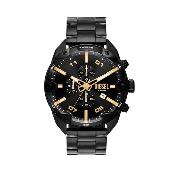 Diesel Ročna ura Diesel Split DZ4644 Black/Black