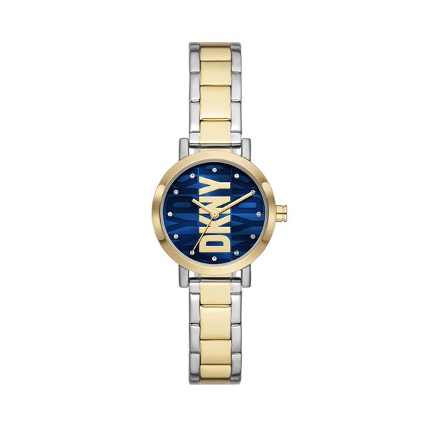 DKNY Ročna ura DKNY Soho NY6671 Navy/Gold/Silver