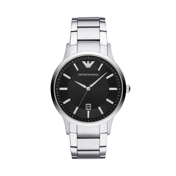 Emporio Armani Ročna ura Emporio Armani AR11181 Srebrna