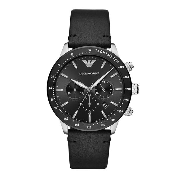 Emporio Armani Ročna ura Emporio Armani AR11243 Črna