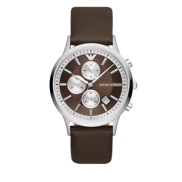 Emporio Armani Ročna ura Emporio Armani AR11490 Brown/Silver