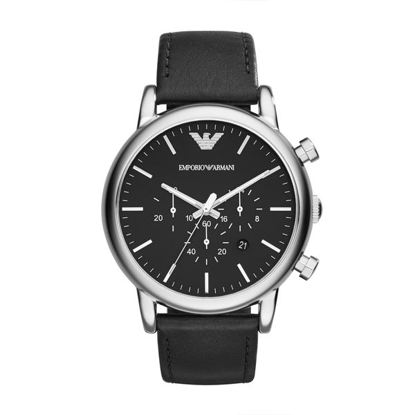 Emporio Armani Ročna ura Emporio Armani AR1828 Black/Silver/Steel