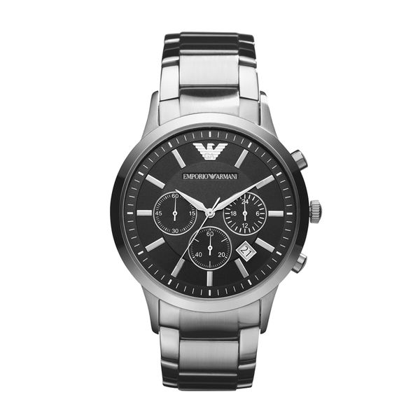 Emporio Armani Ročna ura Emporio Armani AR2434 Srebrna