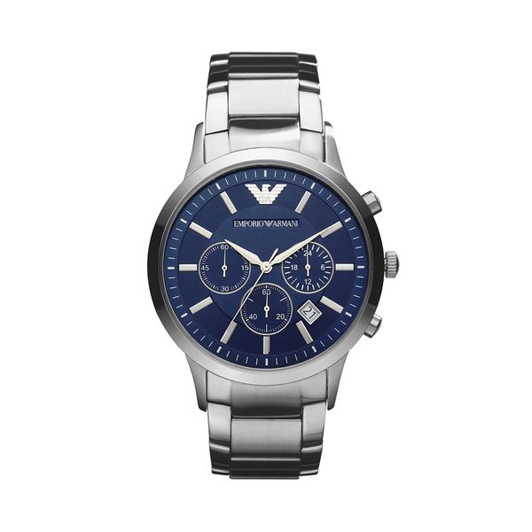 Emporio Armani Ročna ura Emporio Armani AR2448 Srebrna