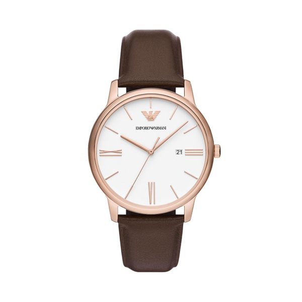 Emporio Armani Ročna ura Emporio Armani Classics AR11572 Rose Gold/Brown