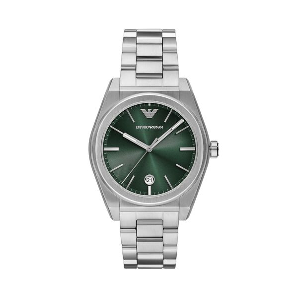 Emporio Armani Ročna ura Emporio Armani Federico AR11621 Srebrna