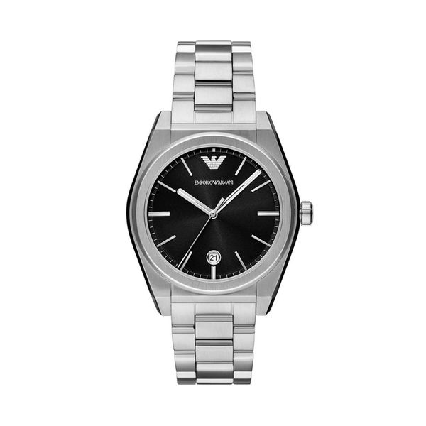 Emporio Armani Ročna ura Emporio Armani Federico AR11622 Srebrna