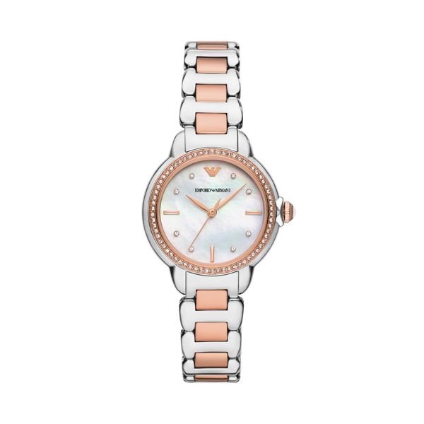 Emporio Armani Ročna ura Emporio Armani Mia AR11569 Silver/Rose gold