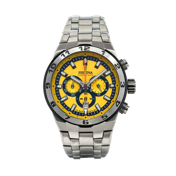 Festina Ročna ura Festina 20670/4 Silver/Yellow