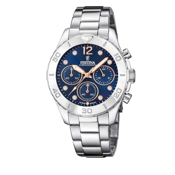 Festina Ročna ura Festina Boyfriend Chronograph F20603/3 Silver/Silver