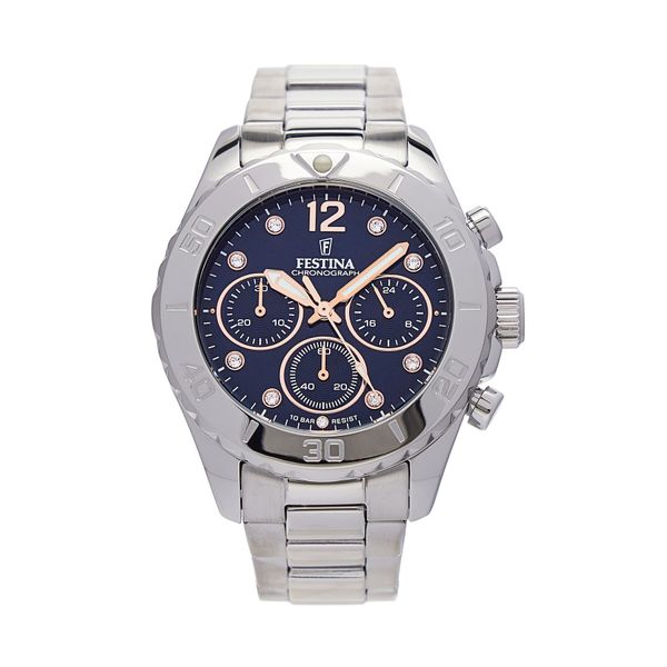 Festina Ročna ura Festina Boyfriend Chronograph F20603/3 Srebrna