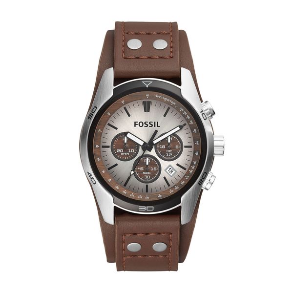 Fossil Ročna ura Fossil Coachman CH2565 Rjava