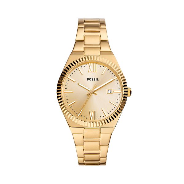 Fossil Ročna ura Fossil Scarlette ES5299 Gold/Gold