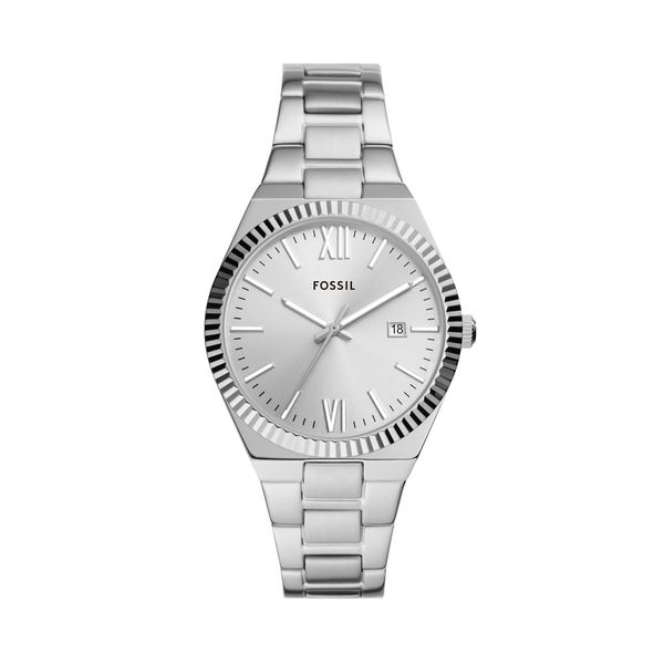 Fossil Ročna ura Fossil Scarlette ES5300 Srebrna