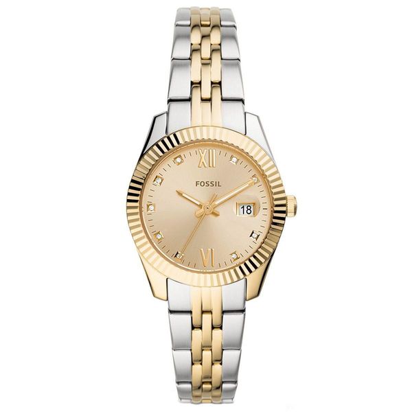 Fossil Ročna ura Fossil Scarlette Mini ES4949 Srebrna