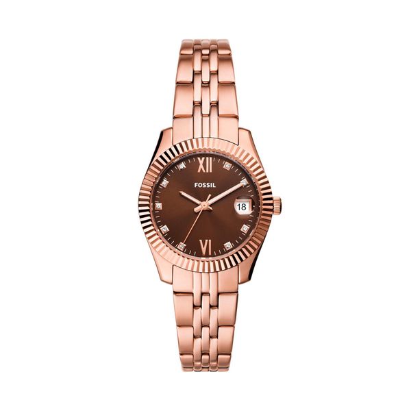 Fossil Ročna ura Fossil Scarlette Mini ES5324 Zlata