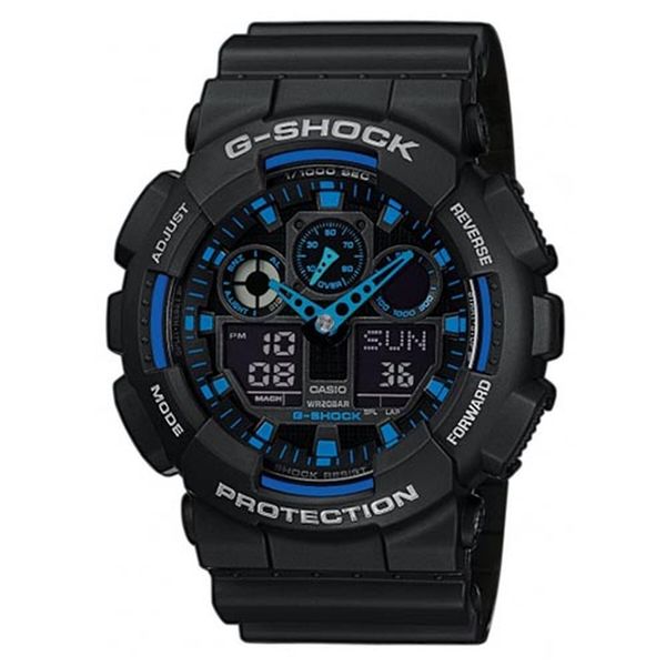 G-Shock Ročna ura G-Shock GA-100-1A2ER Black/Black