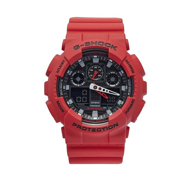 G-Shock Ročna ura G-Shock GA-100B-4AER Rdeča