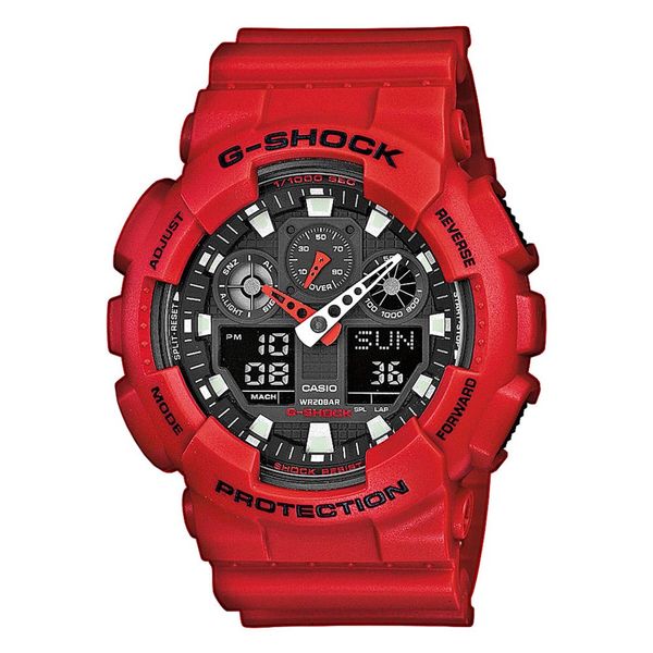 G-Shock Ročna ura G-Shock GA-100B-4AER Red/Red