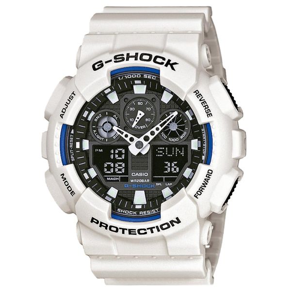 G-Shock Ročna ura G-Shock GA-100B-7AER White/Black