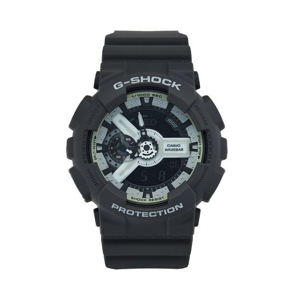 G-Shock Ročna ura G-Shock Hidden Glow GA-110HD-8AER Siva