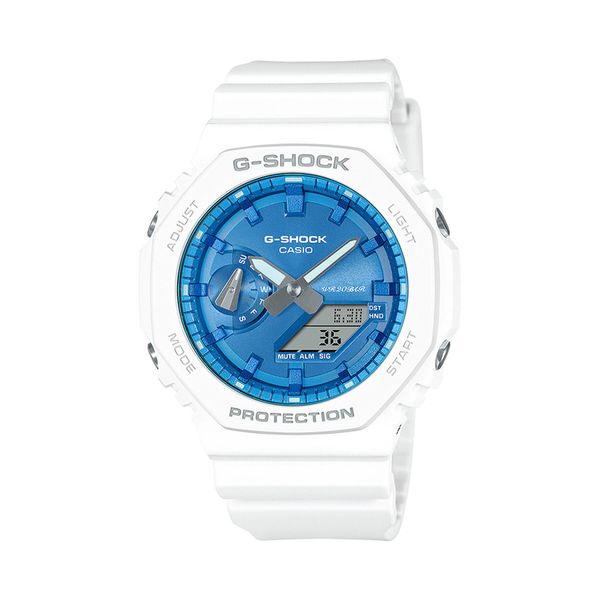 G-Shock Ročna ura G-Shock Sparkle of Winter GA-2100WS-7AER White/Blue