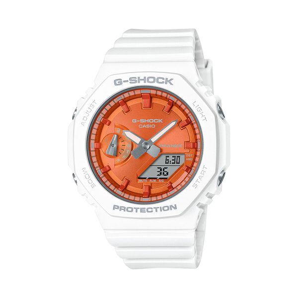 G-Shock Ročna ura G-Shock Sparkle of Winter GMA-S2100WS-7AER White/Orange