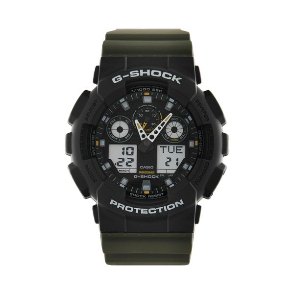 G-Shock Ročna ura G-Shock Two Tune Utility GA-100TU-1A3ER Rjava