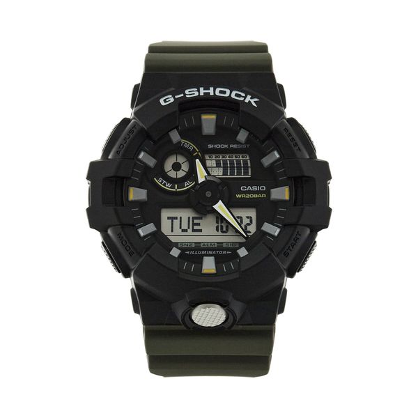 G-Shock Ročna ura G-Shock Two Tune Utility GA-710TU-1A3ER Rjava