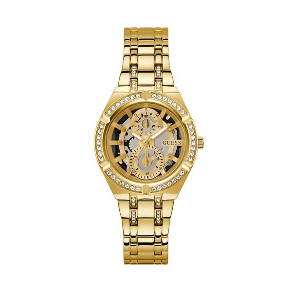 Guess Ročna ura Guess Allara GW0604L2 Zlata