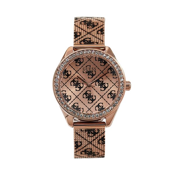 Guess Ročna ura Guess Claudia Mesh W1279L3 Roza