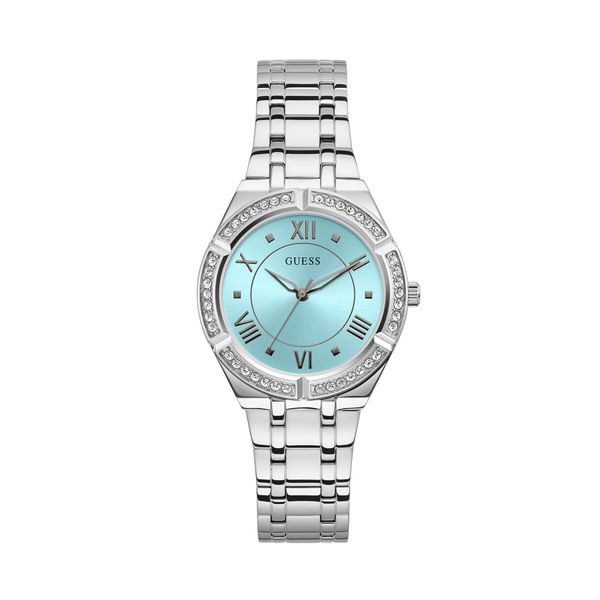 Guess Ročna ura Guess Cosmo GW0033L7 Srebrna