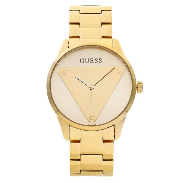 Guess Ročna ura Guess Emblem GW0485L1 Zlata