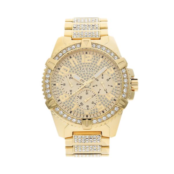 Guess Ročna ura Guess Frontier W0799G2 Zlata