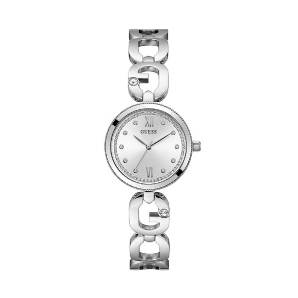 Guess Ročna ura Guess GW0759L1 Srebrna