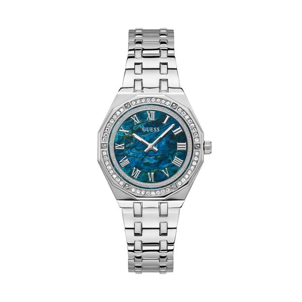 Guess Ročna ura Guess GW0770L1 Srebrna