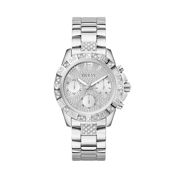 Guess Ročna ura Guess GW0771L1 Srebrna