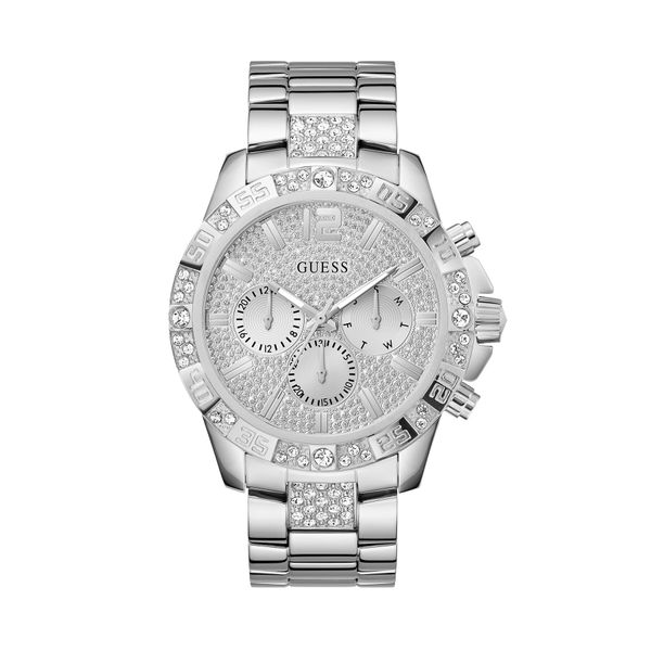 Guess Ročna ura Guess GW0796G1 Srebrna