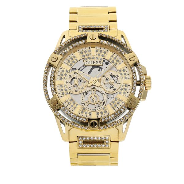 Guess Ročna ura Guess King GW0497G2 Zlata