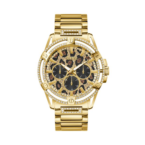 Guess Ročna ura Guess King GW0497G4 Zlata