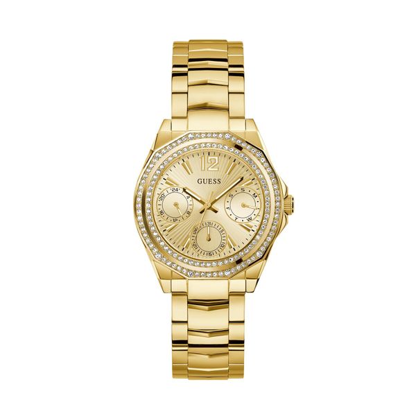 Guess Ročna ura Guess Ritzy GW0685L2 Zlata