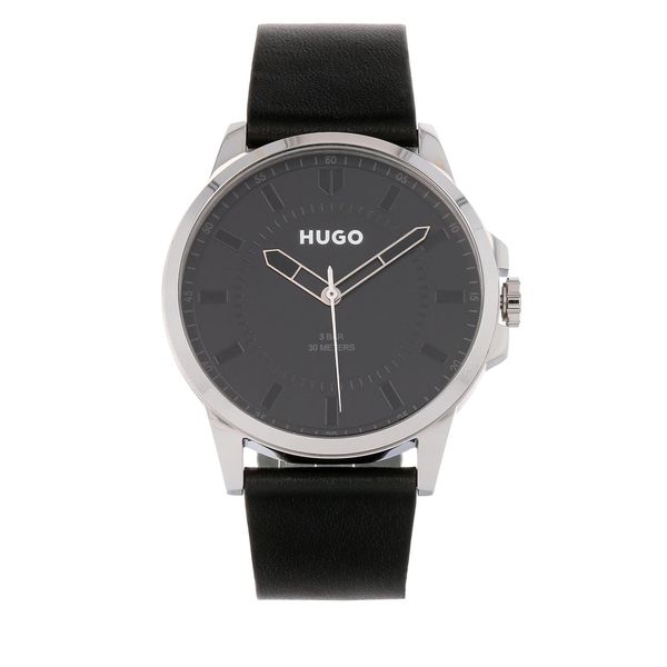 Hugo Ročna ura Hugo First 1530188 Black/Silver