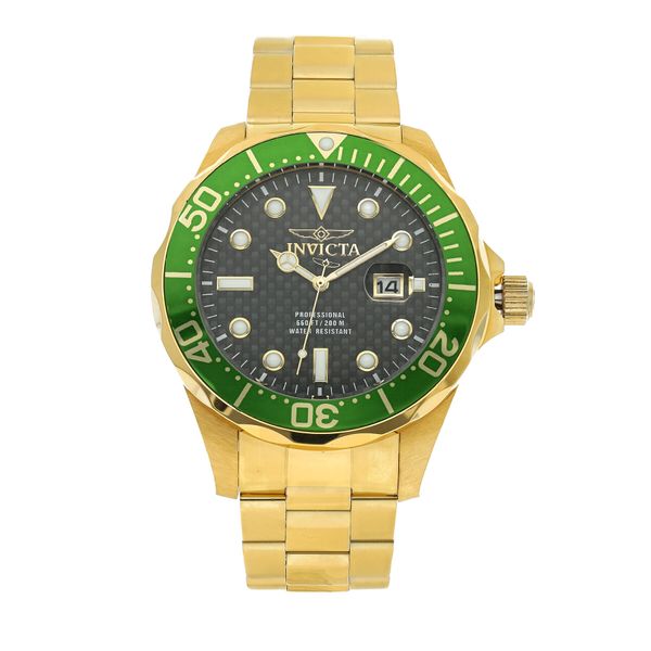 Invicta Watch Ročna ura Invicta Watch Pro Diver 14358 Gold/Green