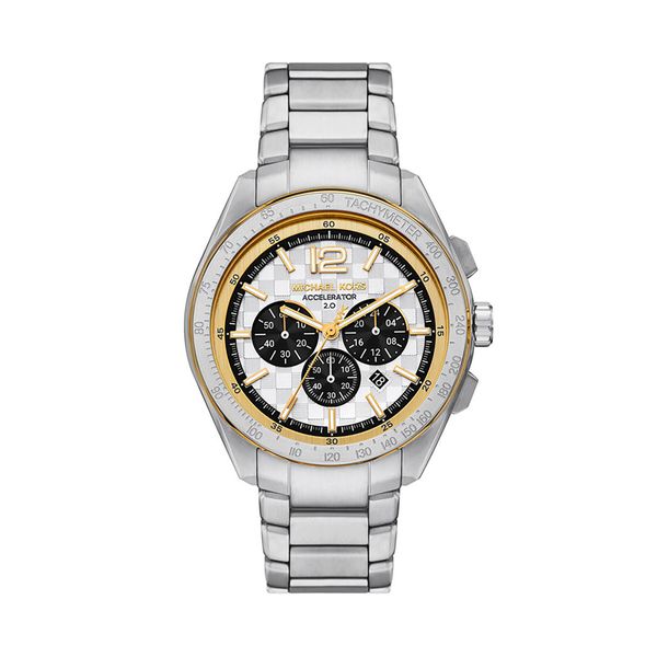 Michael Kors Ročna ura Michael Kors Accelerator MK9188 Srebrna