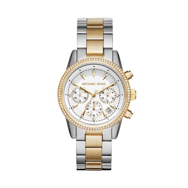 Michael Kors Ročna ura Michael Kors Ritz MK6474 Silver/Gold/Silver