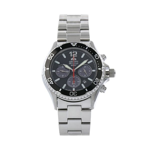 Orient Ročna ura Orient Mako Solar RA-TX0202B10B Black/Silver