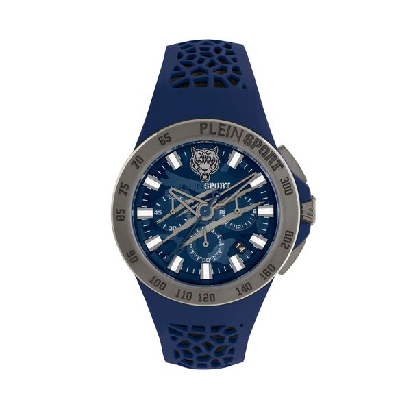 Plein Sport Ročna ura Plein Sport Thunderstorm Chrono PSABA0223 Blue Camo