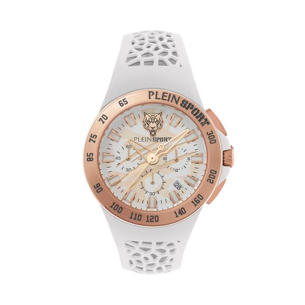 Plein Sport Ročna ura Plein Sport Thunderstorm Chrono PSABA0723 Srebrna