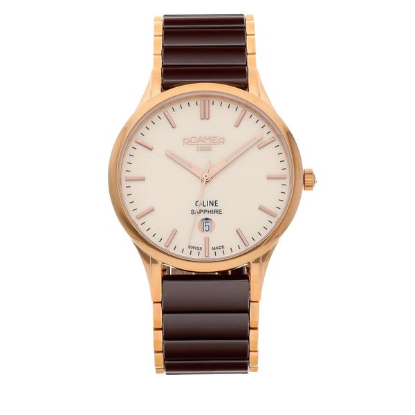 Roamer Ročna ura Roamer C-Line 658833 49 35 63 Brown/Gold