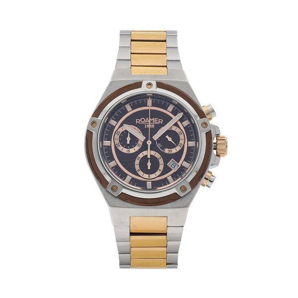 Roamer Ročna ura Roamer Tempomaster Chrono 221837 49 65 20 Srebrna